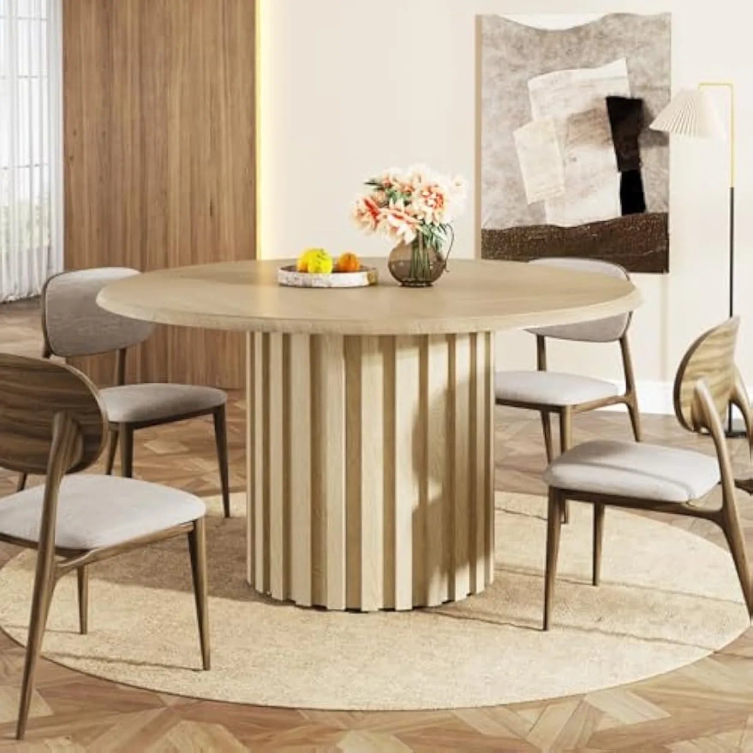 Table à manger ronde moderne