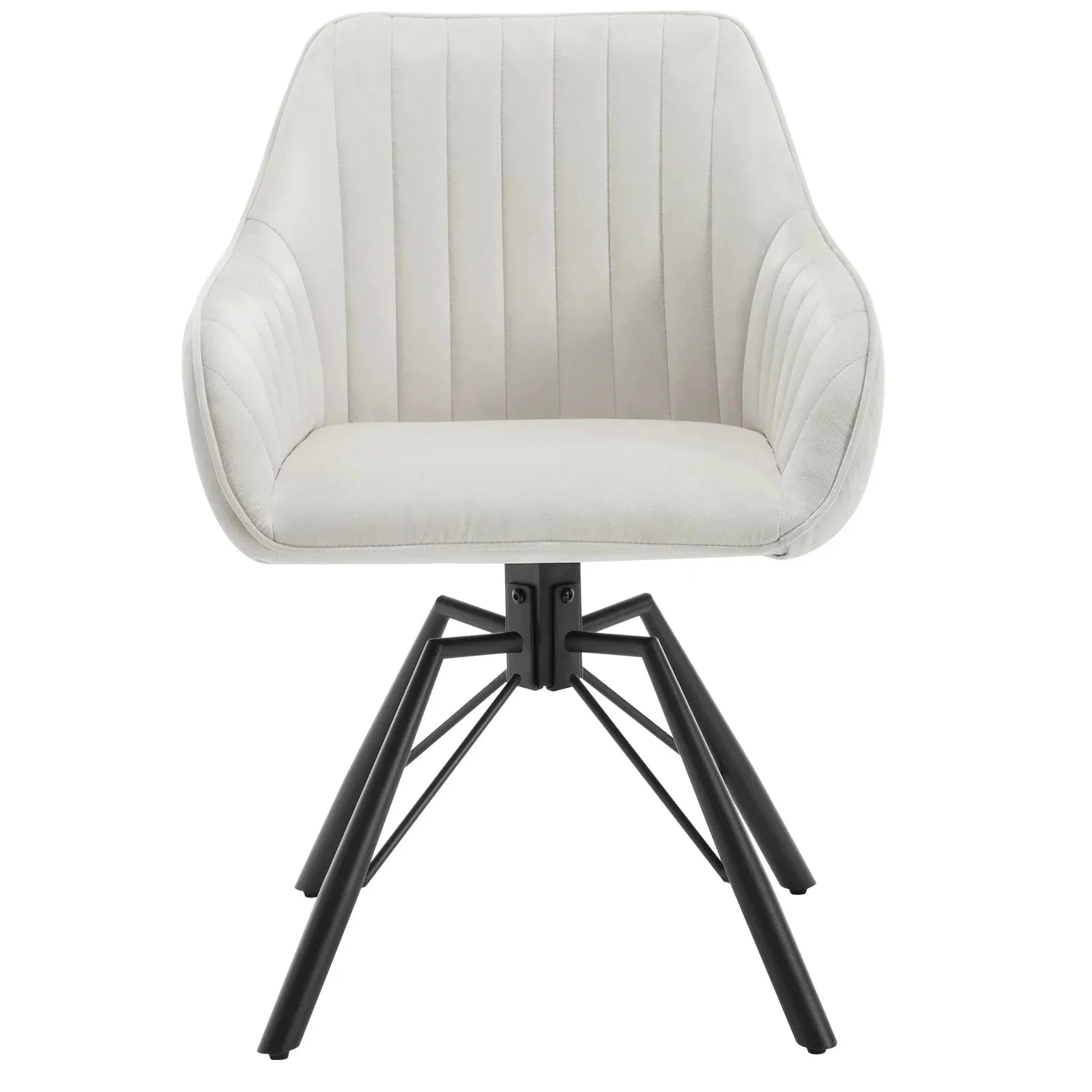 Lot de chaises pivotantes en velours ElleVitals