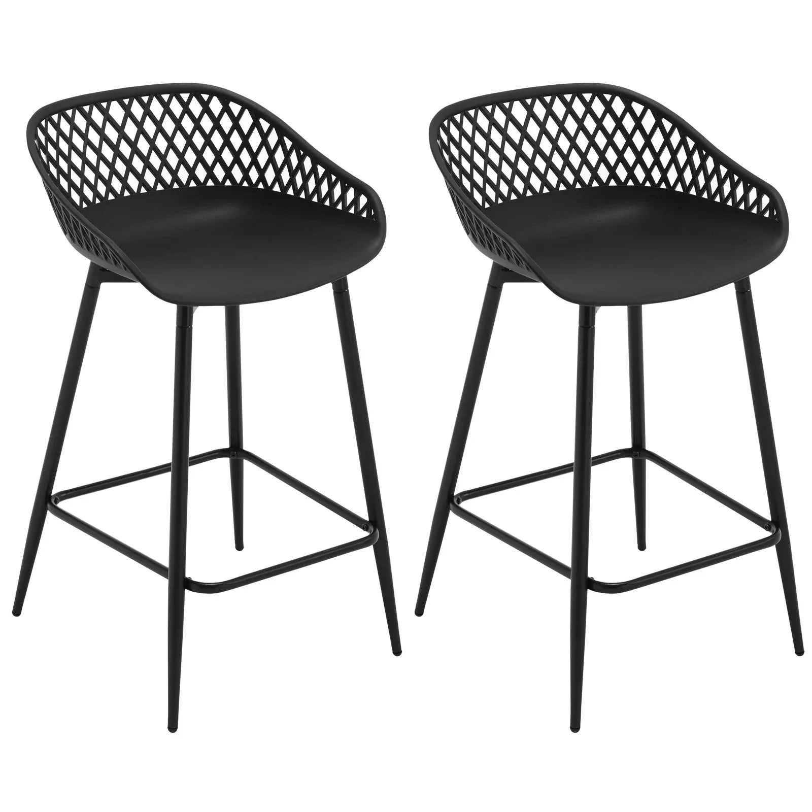 Tabourets hauts design avec dossier ajouré ElleVitals