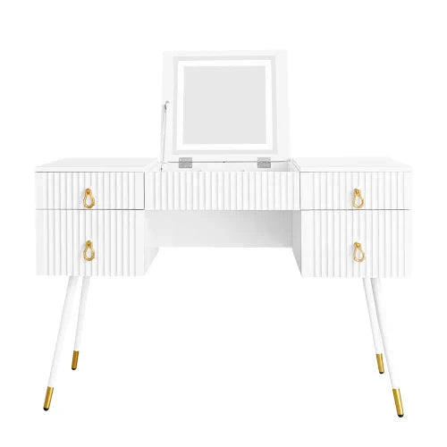 Coiffeuse moderne avec miroir LED ElleVitals