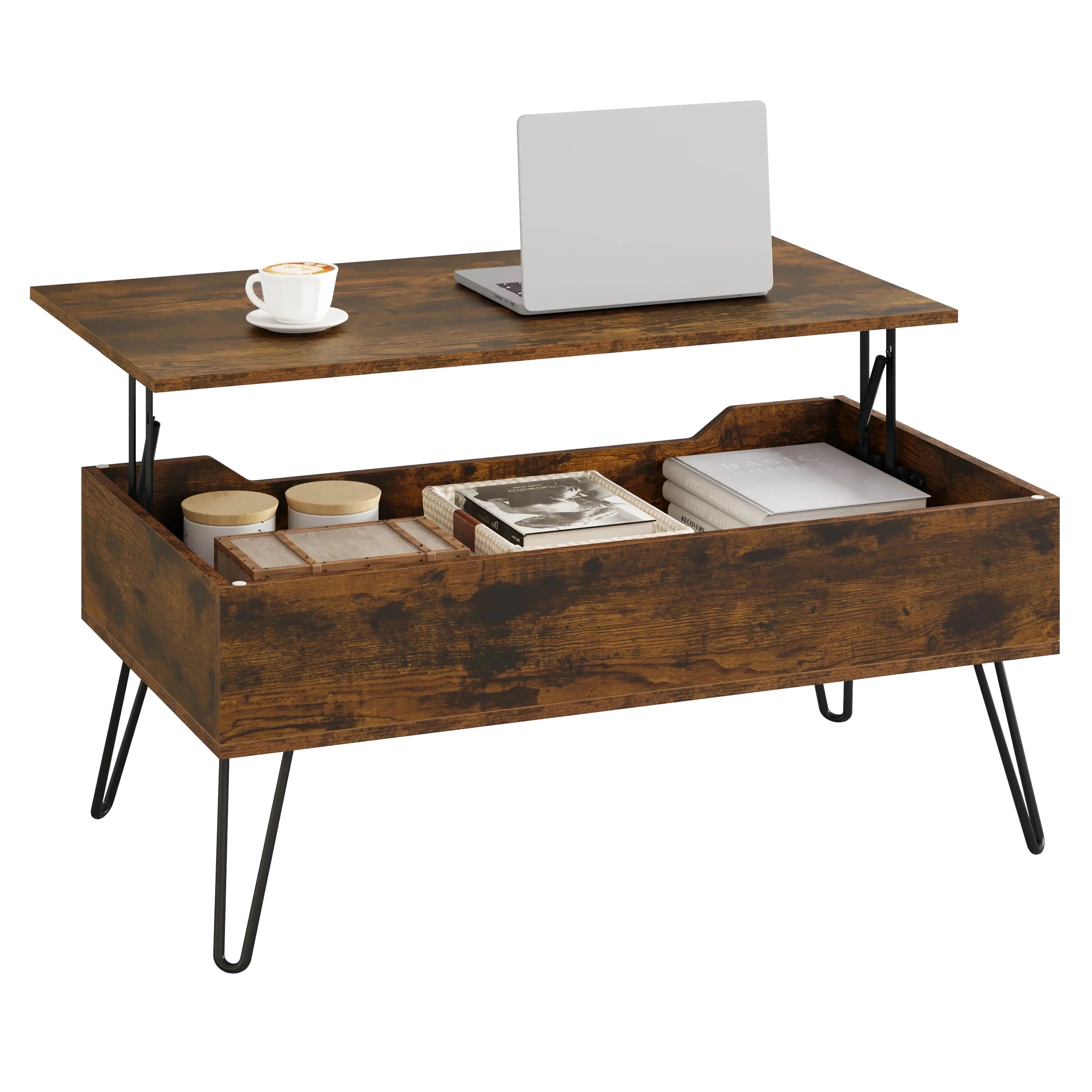 Table basse extensible avec rangement intégré ElleVitals