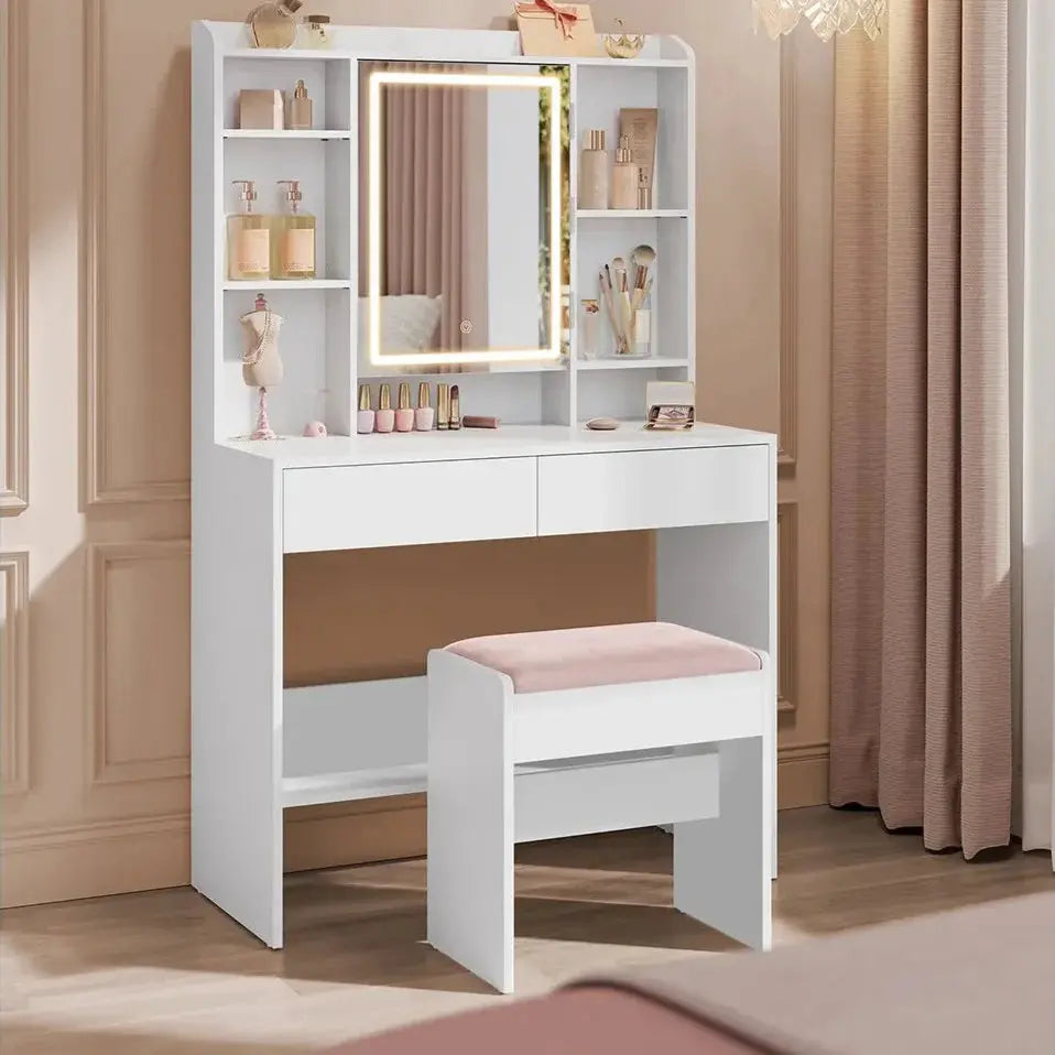 Tabouret en velours avec assise rembourrée ElleVitals