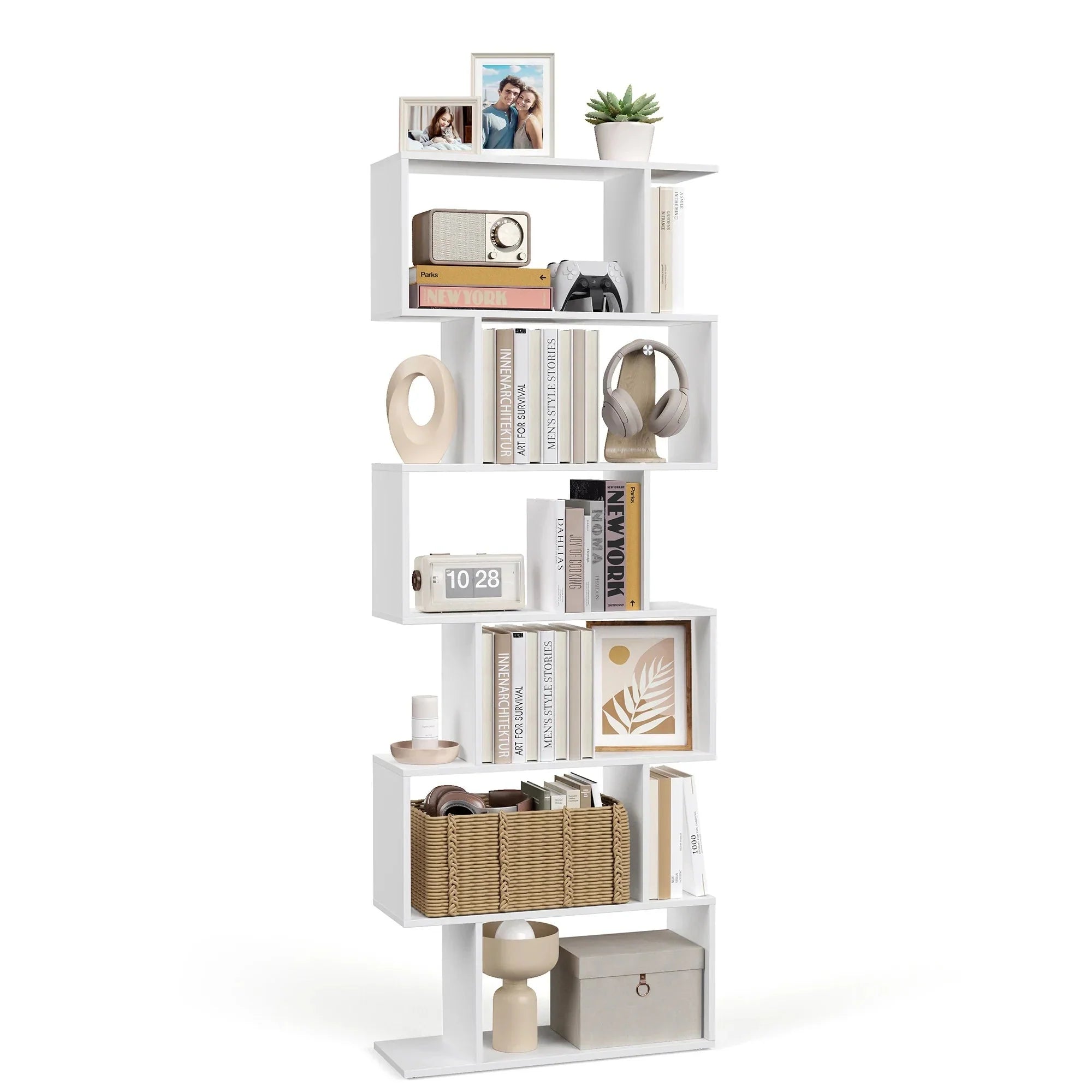 Bibliothèque moderne avec 6 niveaux ElleVitals