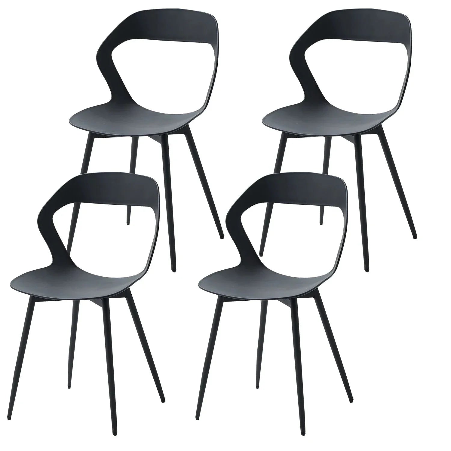 Lot de chaises scandinaves minimalistes ElleVitals