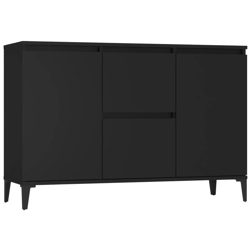 Buffet noir design avec rangements ELLE VITALS