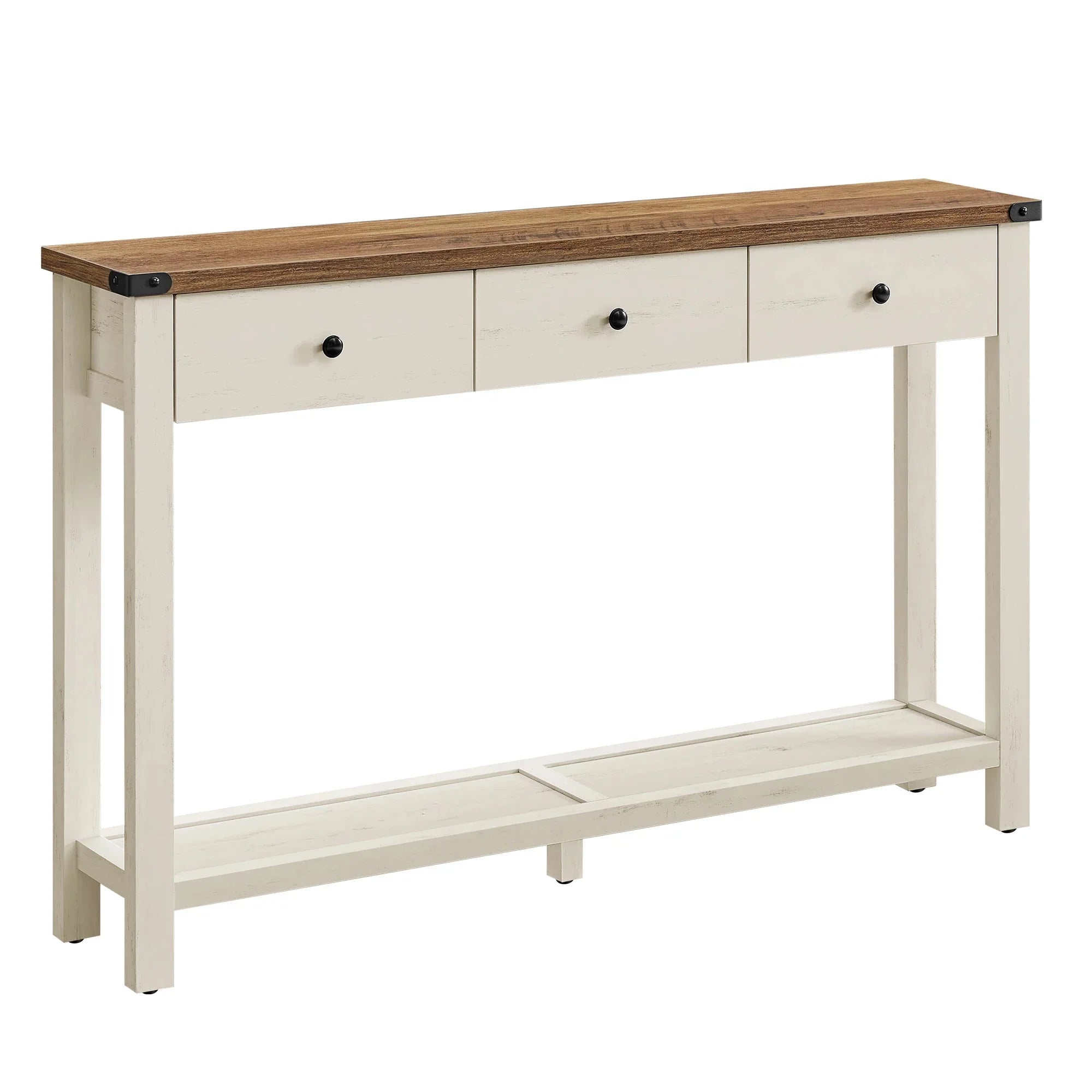 Console en bois avec tiroirs élégants ElleVitals