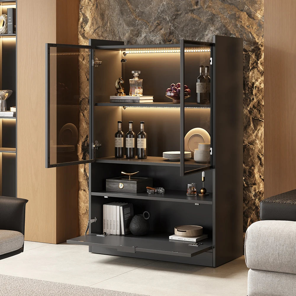 Vitrine moderne avec LED