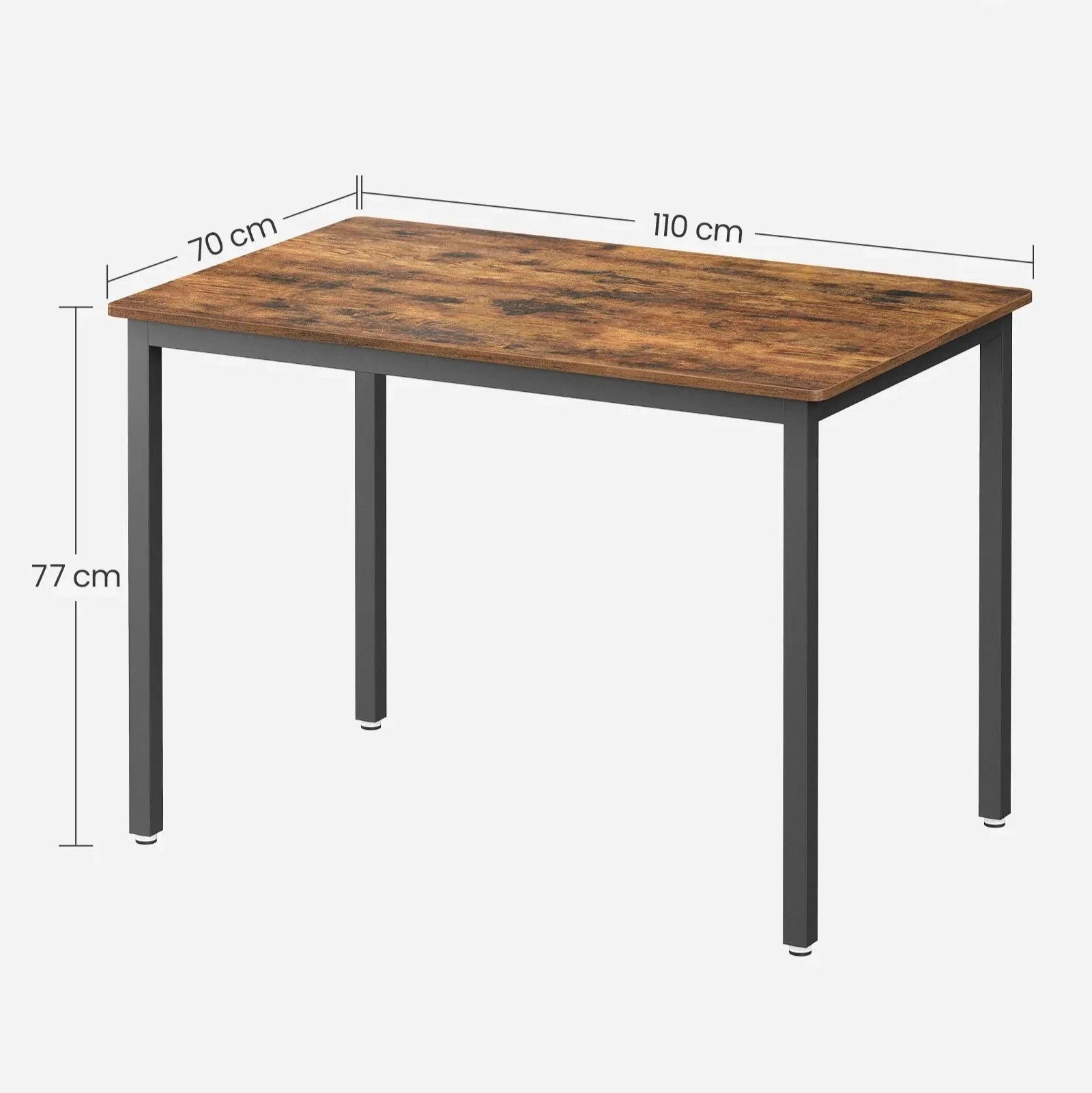 Table industrielle bois et métal ElleVitals