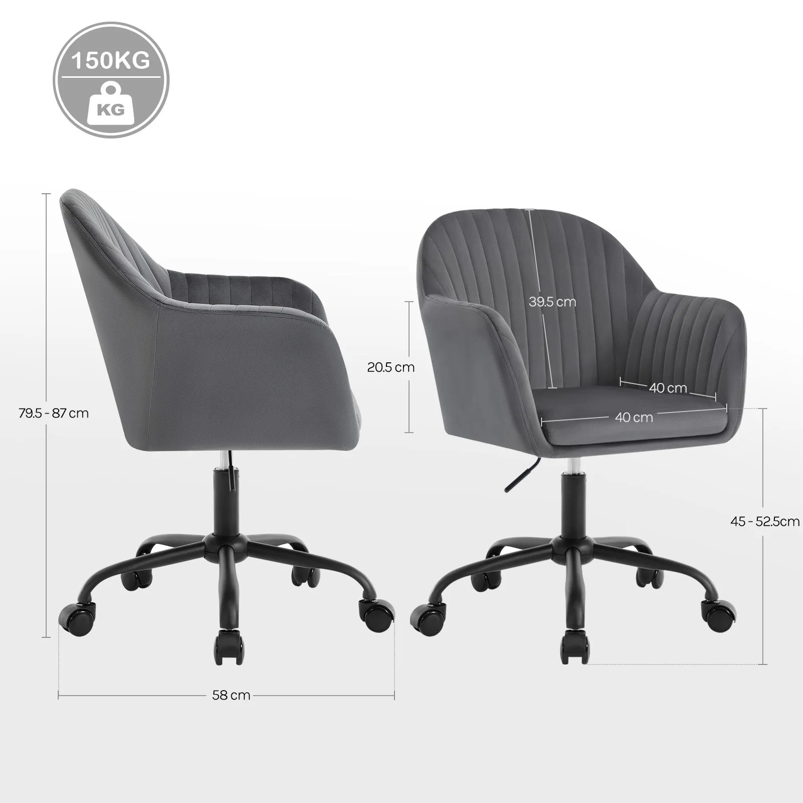 Fauteuil de bureau pivotant ergonomique