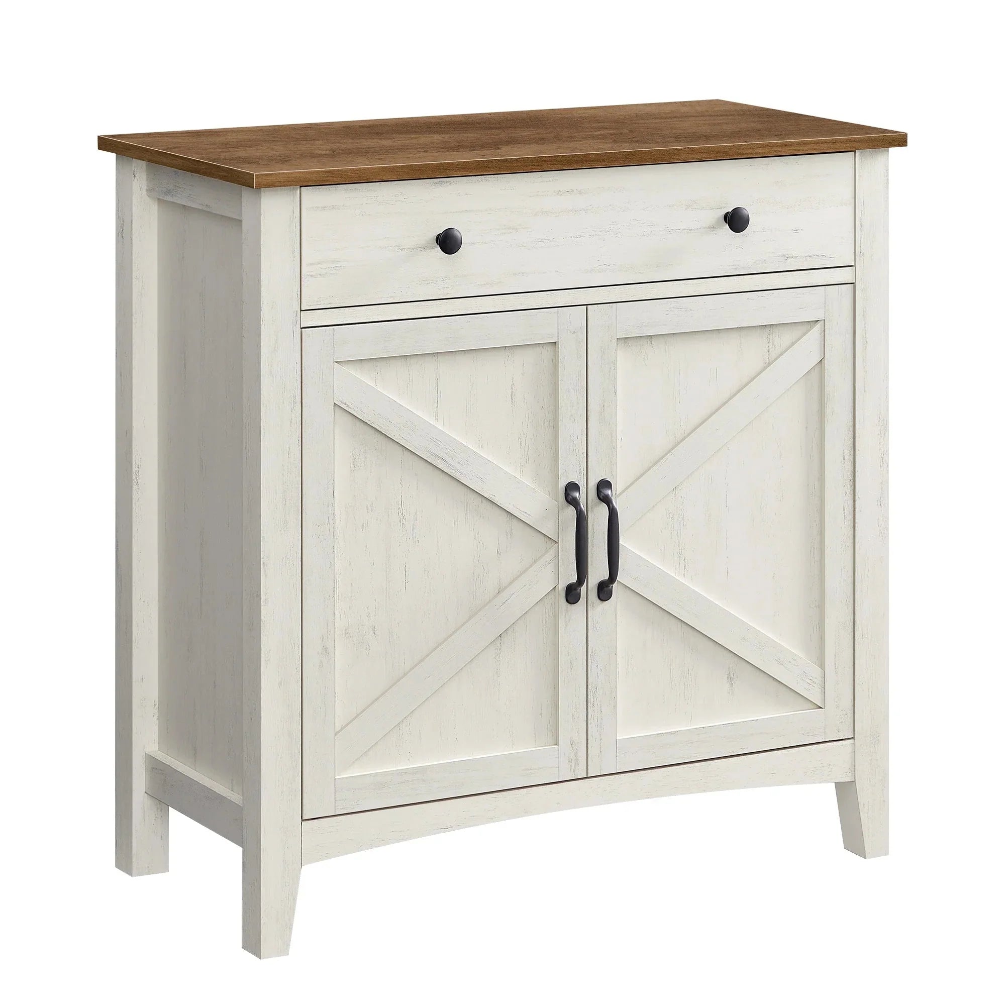 Buffet en bois avec tiroir et étagère ElleVitals