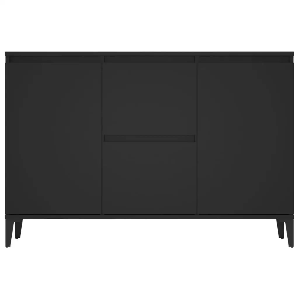 Buffet noir design avec rangements ELLE VITALS