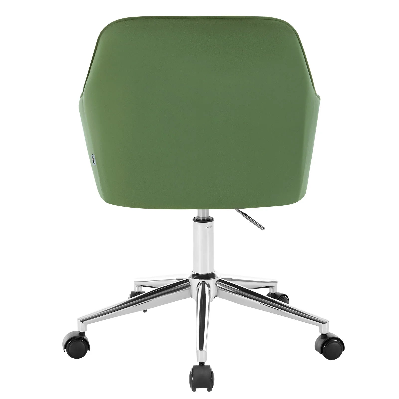 Chaise de bureau velours avec accoudoirs