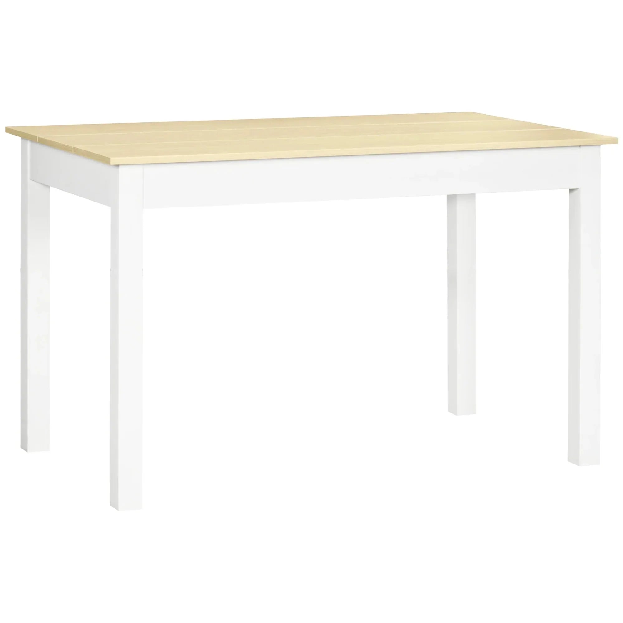 Table contemporaine chêne et blanc ElleVitals