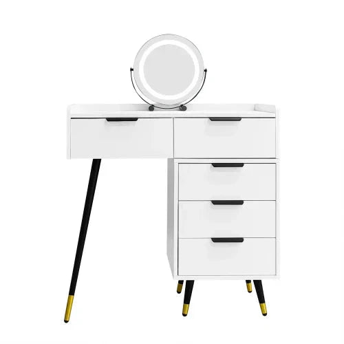 Coiffeuse Lumiéra avec miroir LED ElleVitals