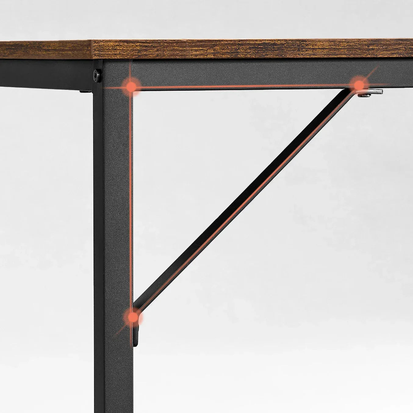 Bureau compact bois et acier ElleVitals