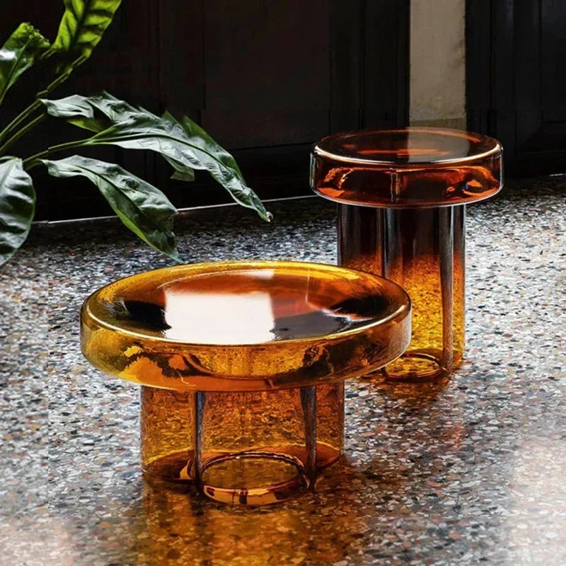 Table basse en verre soufflé organique ElleVitals