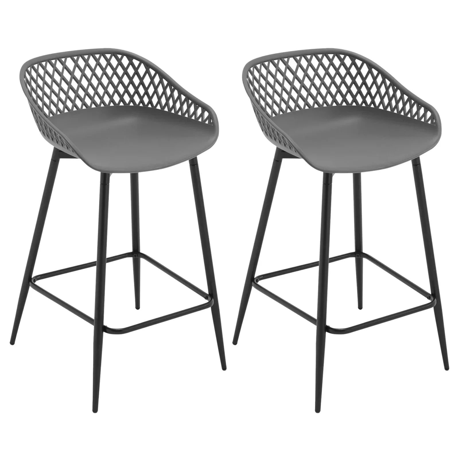 Tabourets hauts design avec dossier ajouré ElleVitals