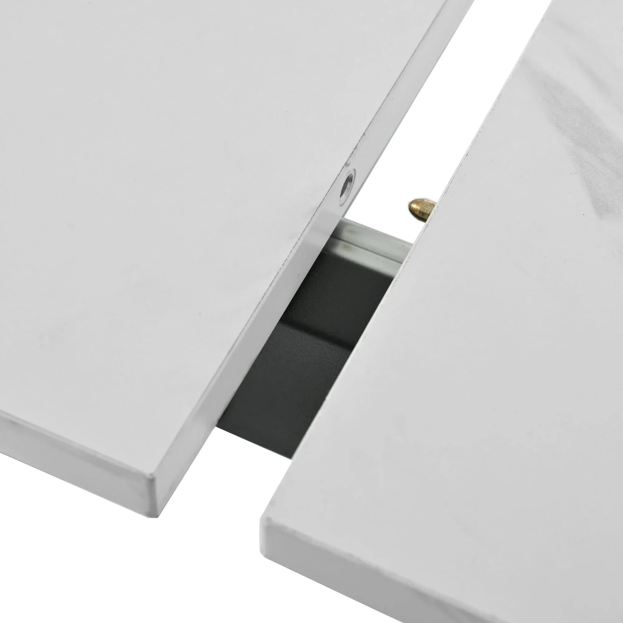 Table extensible effet marbre et métal ElleVitals