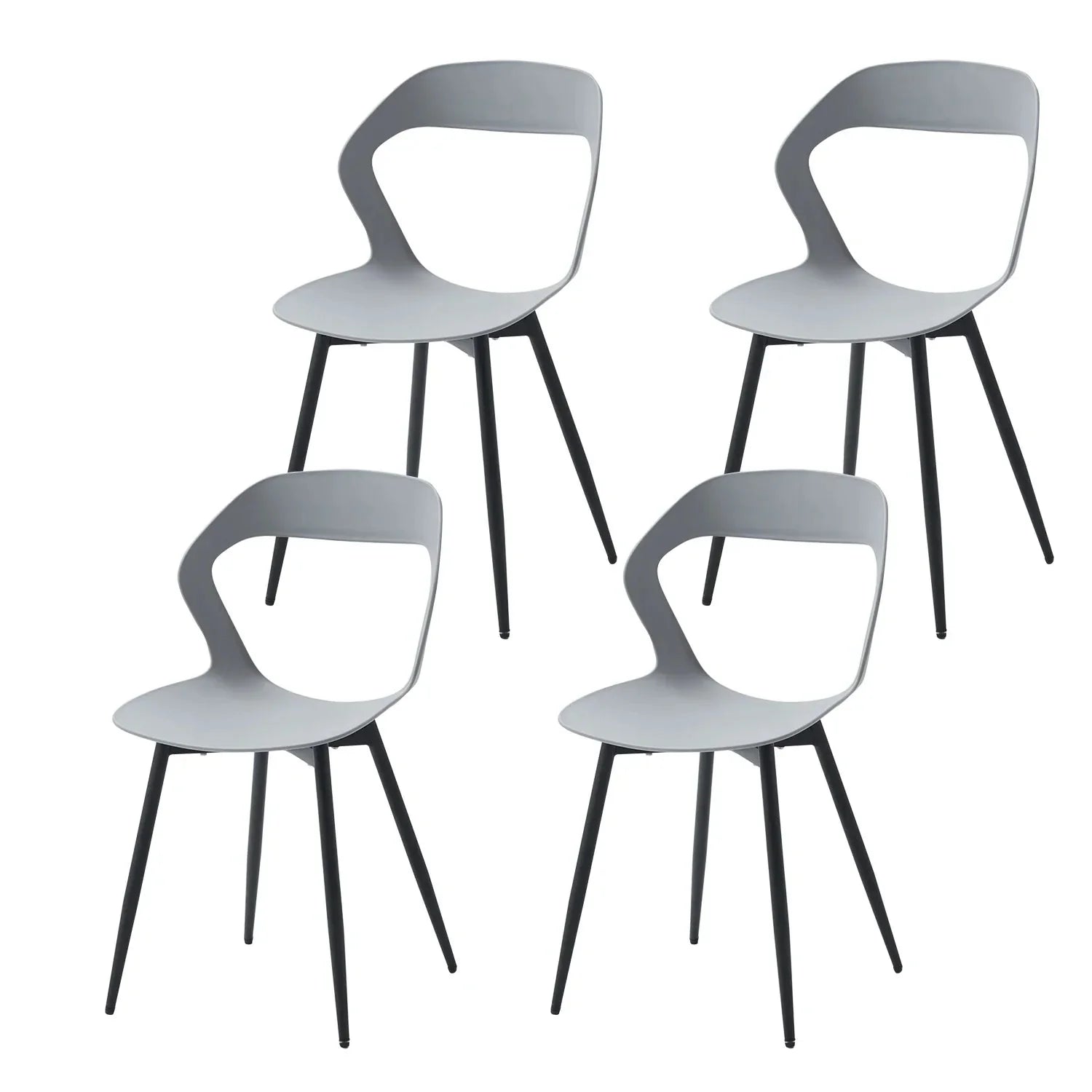 Lot de chaises scandinaves minimalistes ElleVitals
