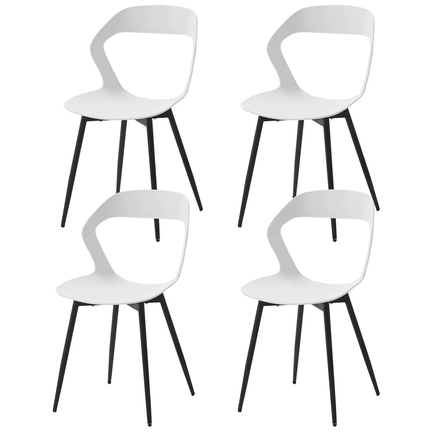 Lot de chaises scandinaves minimalistes ElleVitals