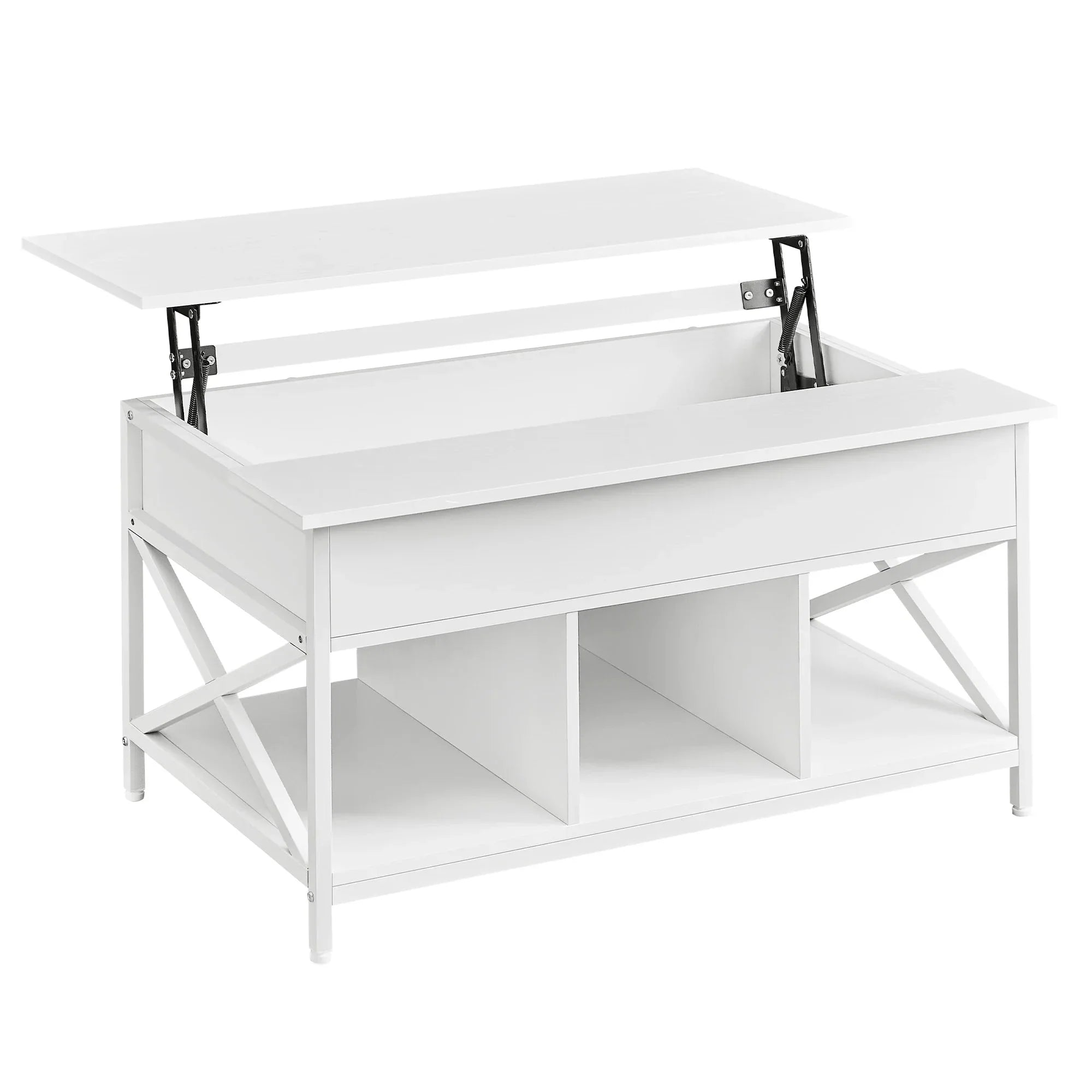 Table basse avec plateau relevable et rangements ElleVitals