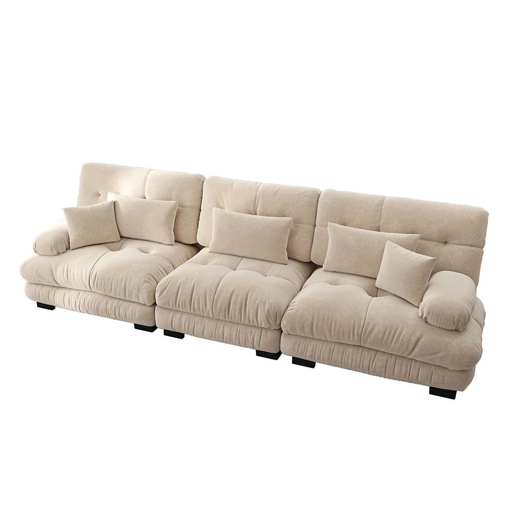 Canapé modulable 3 places en chenille