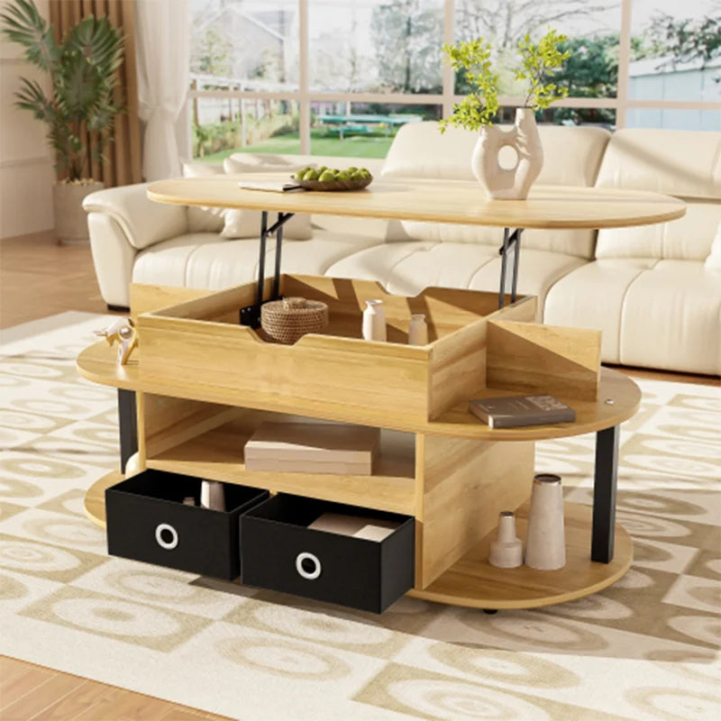 Table basse relevable bois