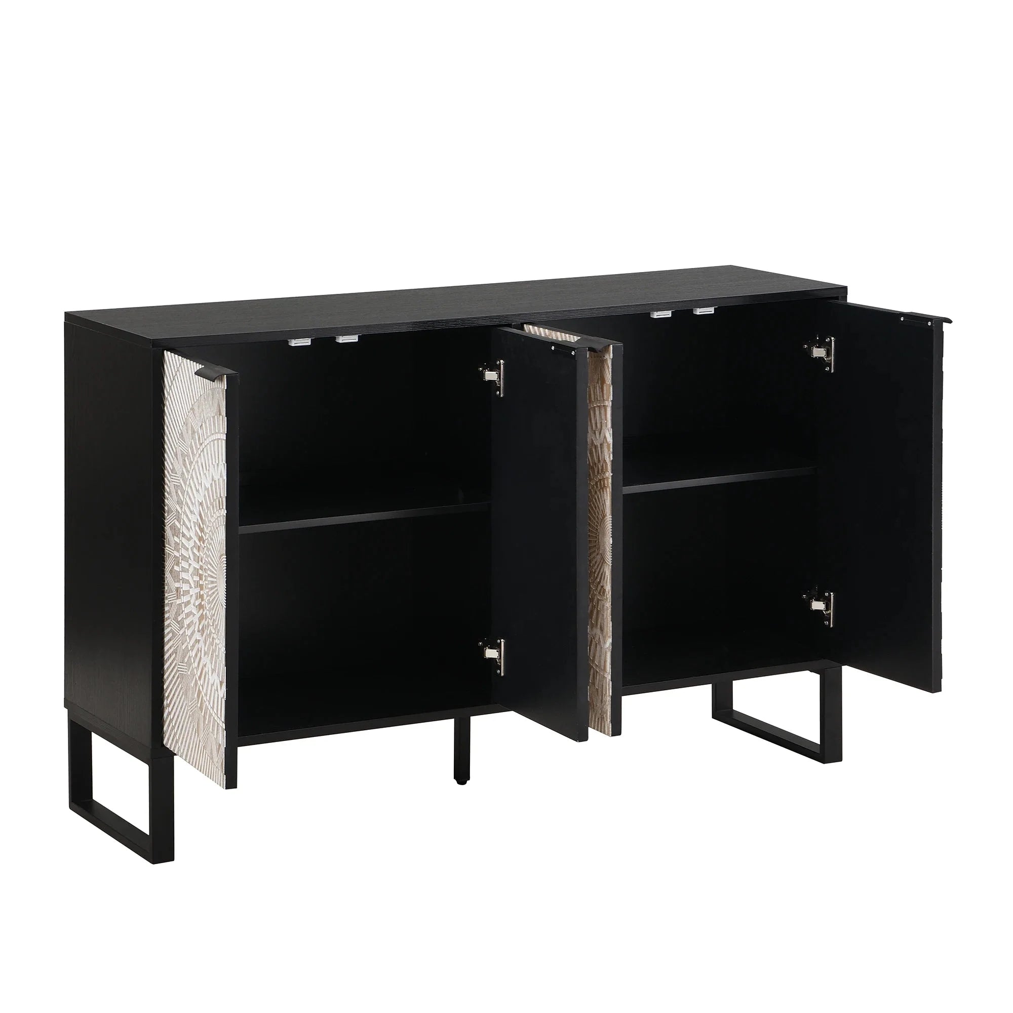 Buffet sculpté avec rangements et pieds réglables ELLE VITALS