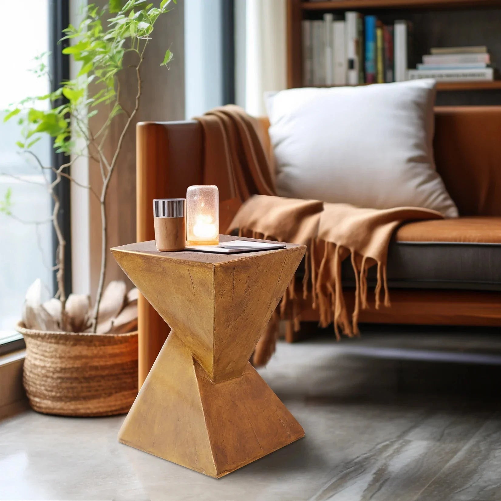 Table monolithique béton minéral design ElleVitals