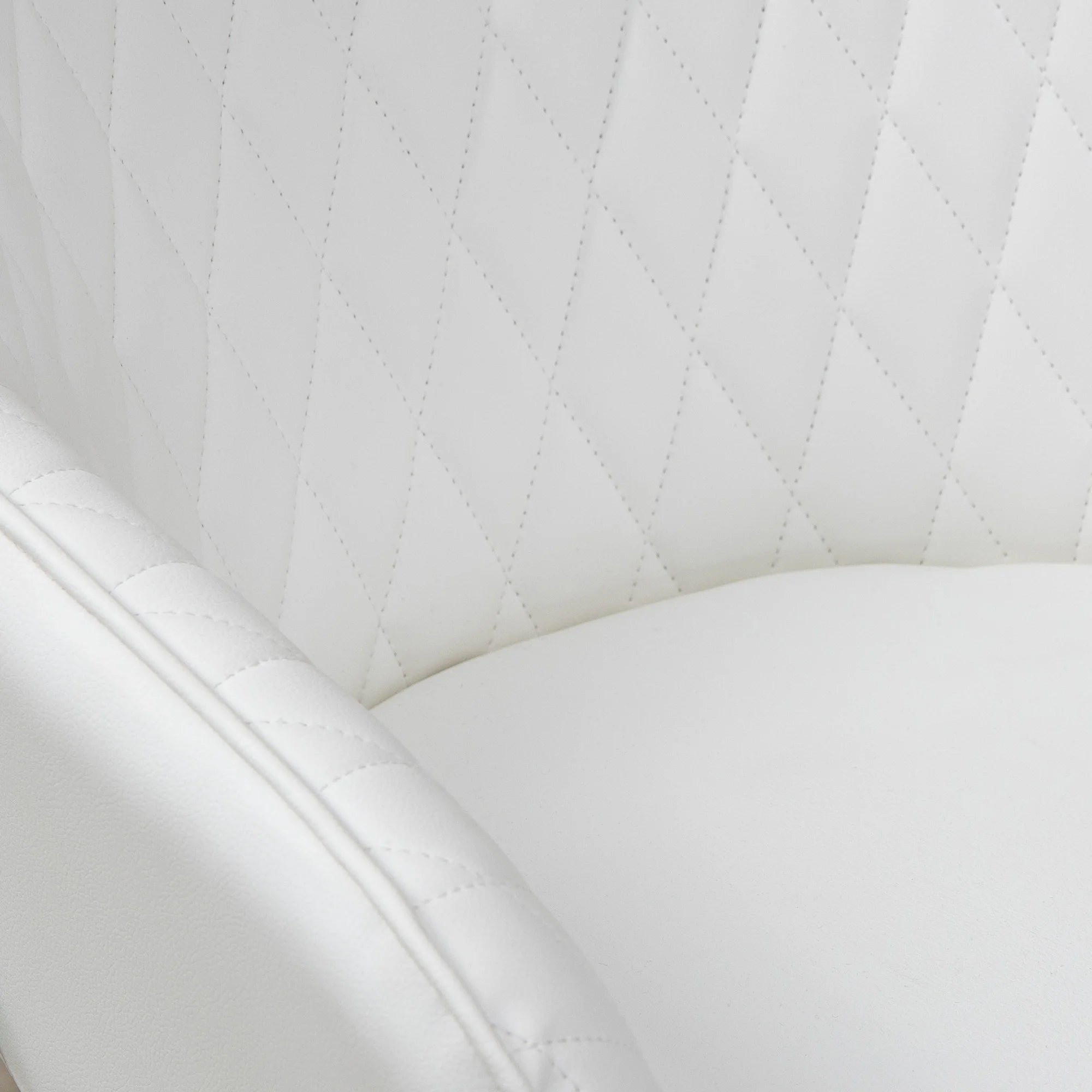 Fauteuil de bureau en simili cuir avec dossier matelassé