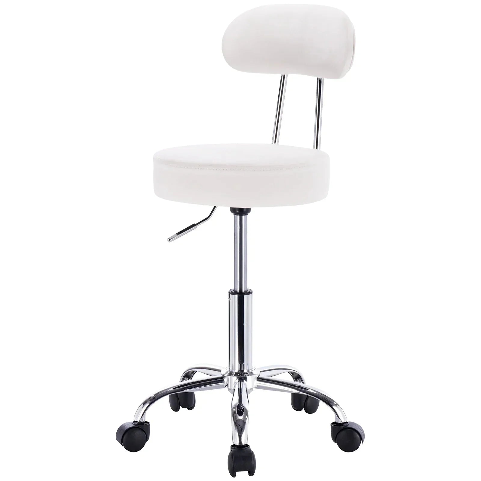 Tabouret Olésia en similicuir avec roulettes ElleVitals