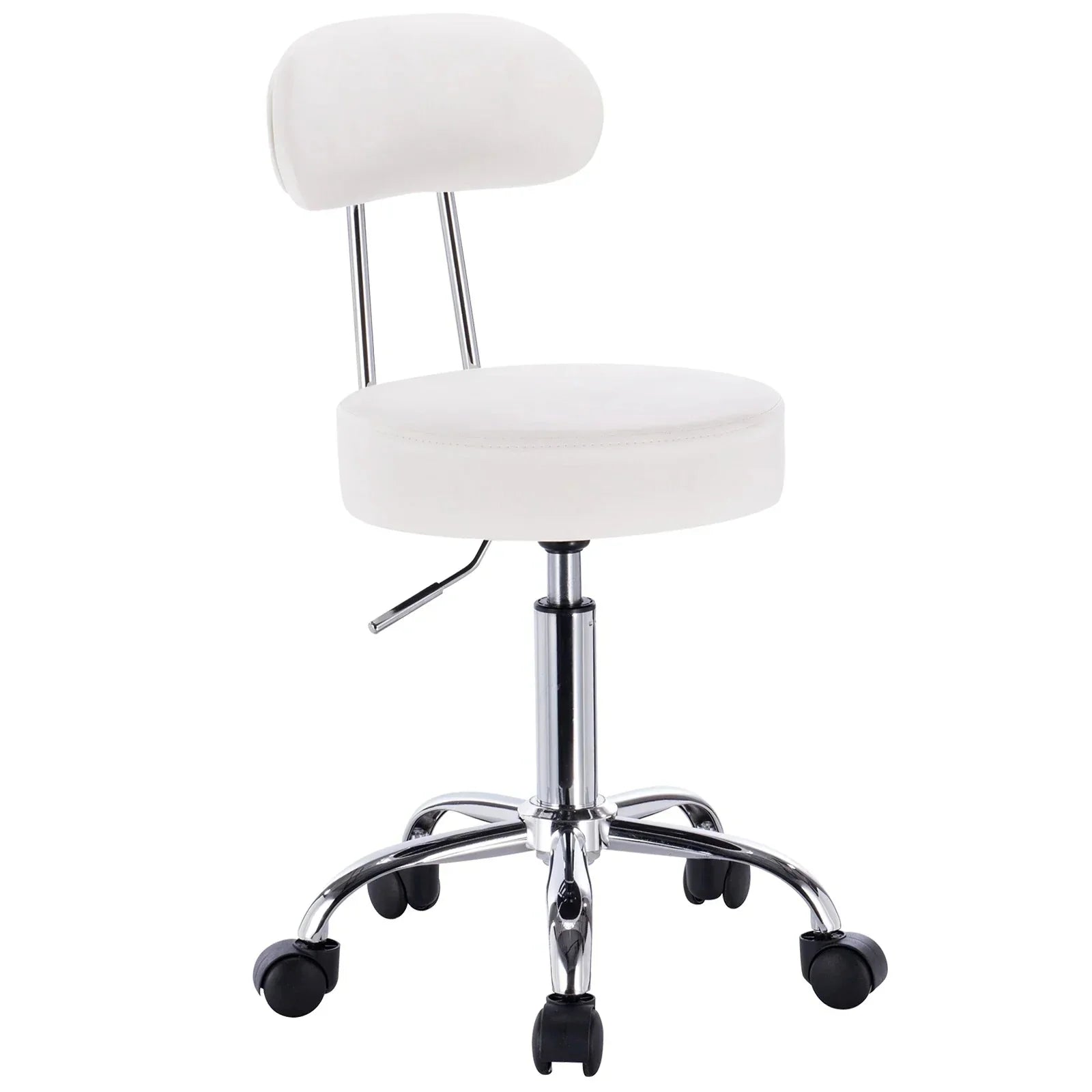 Tabouret Olésia en similicuir avec roulettes ElleVitals
