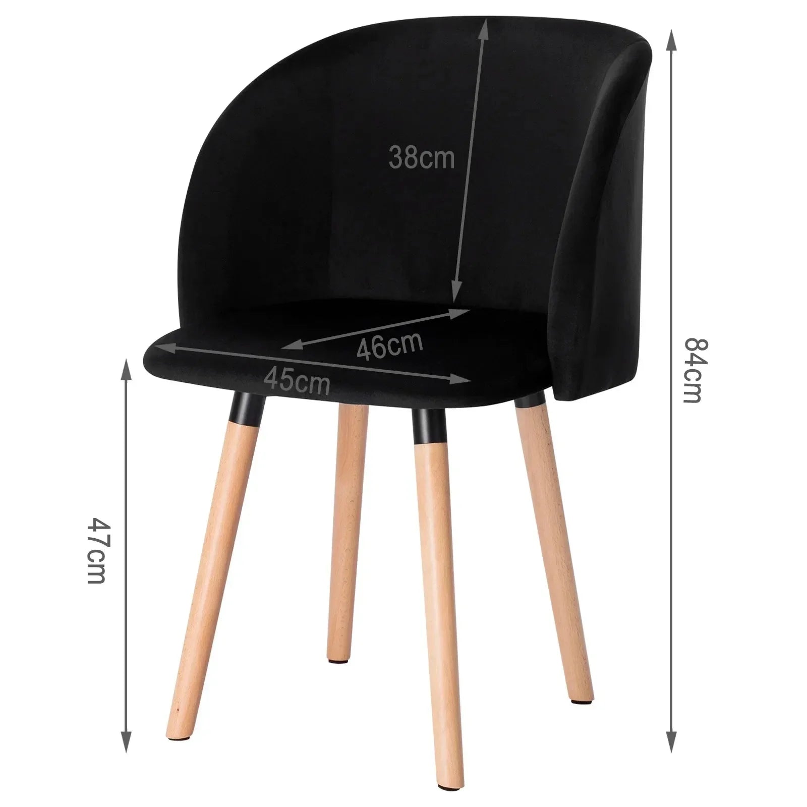 Chaise Alera en bois massif ElleVitals