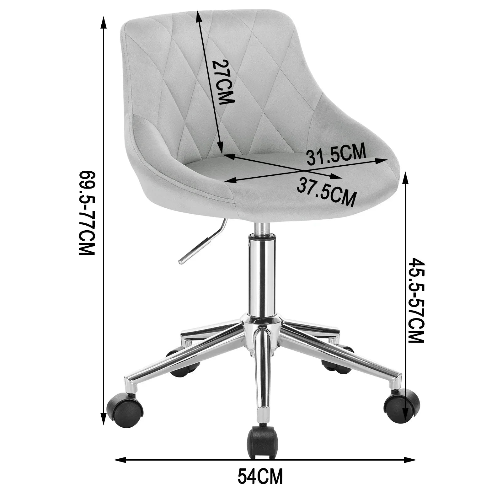 Chaise Alta en velours ElleVitals