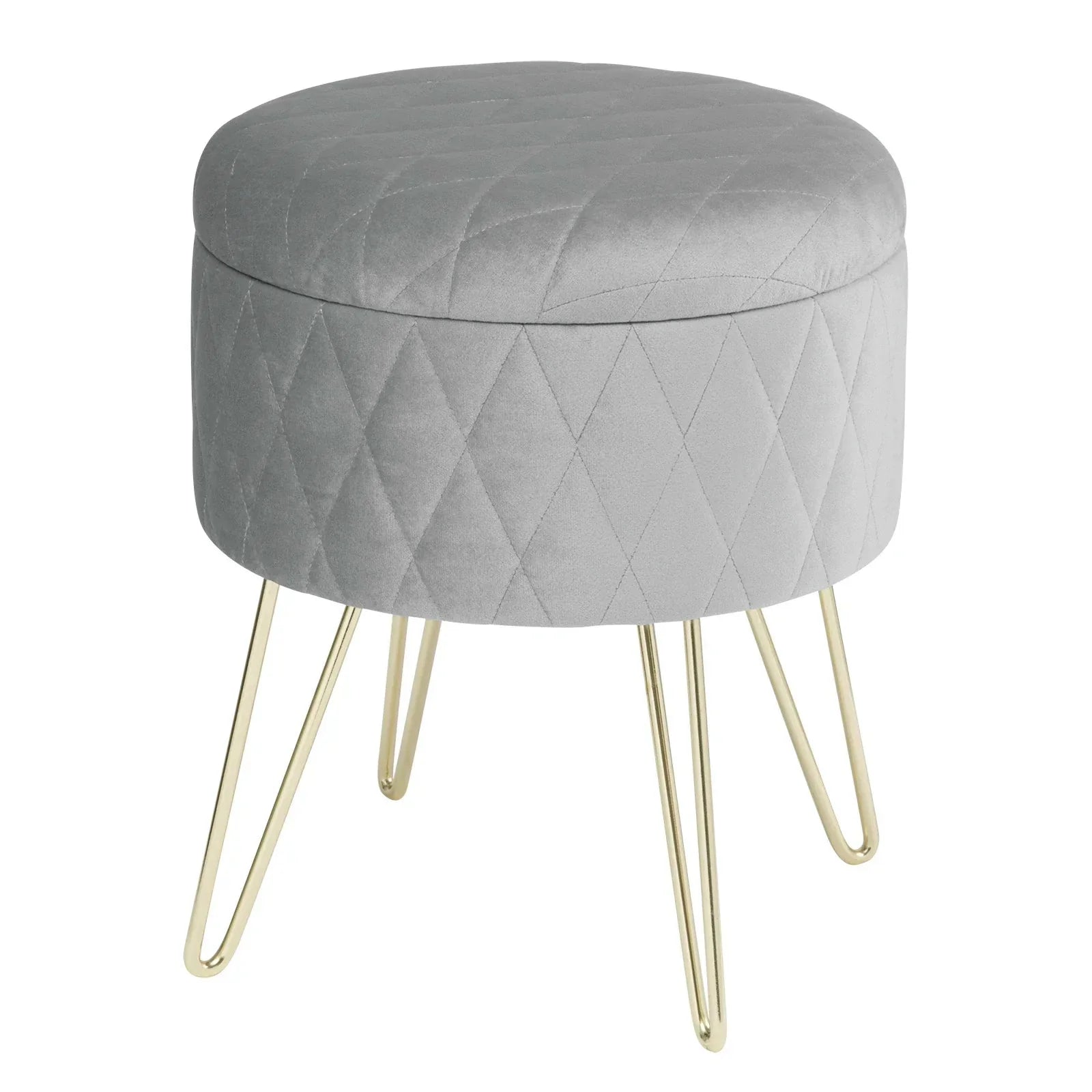 Tabouret Cléora en velours ElleVitals