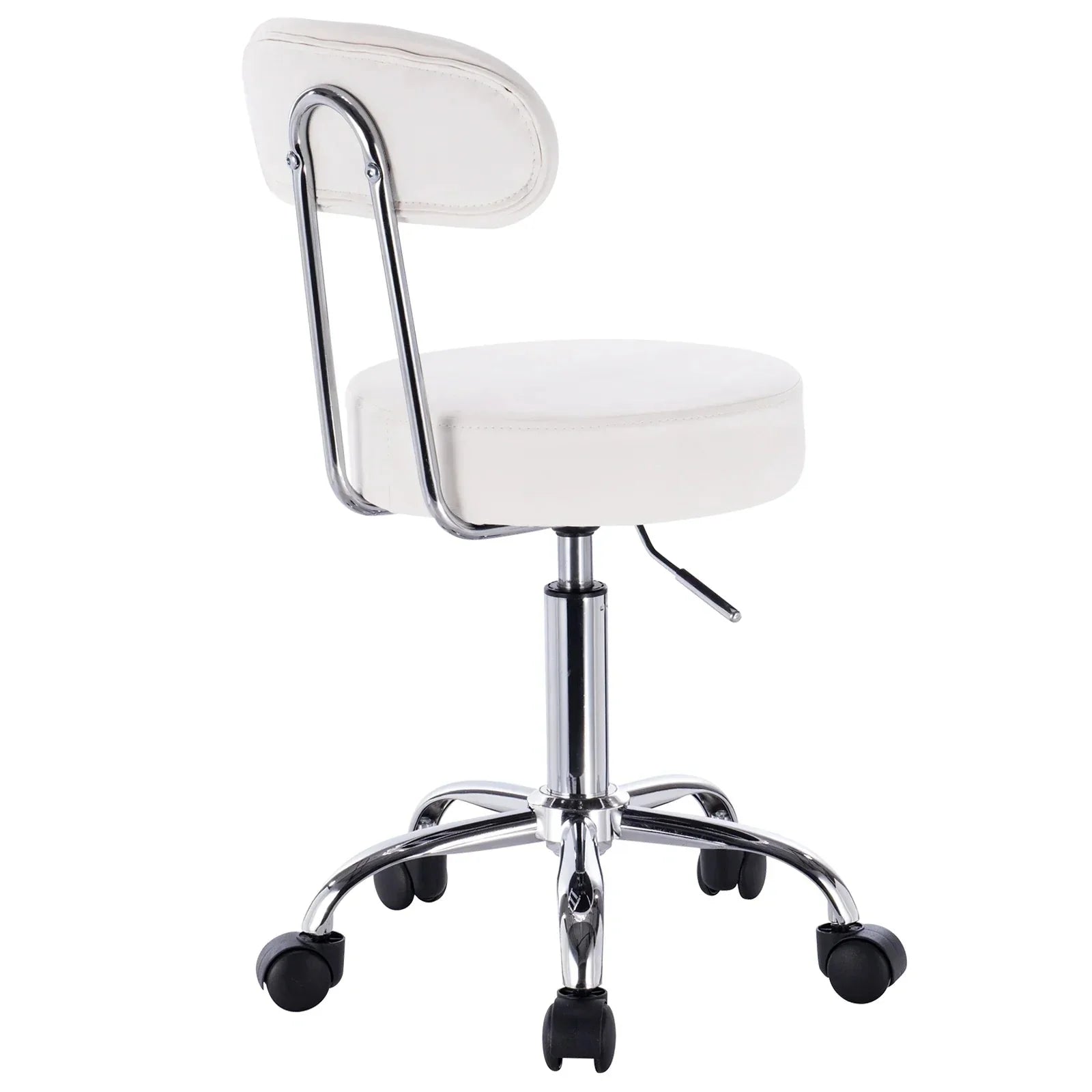 Tabouret Olésia en similicuir avec roulettes ElleVitals