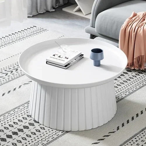 Tables rondes design effet plissé