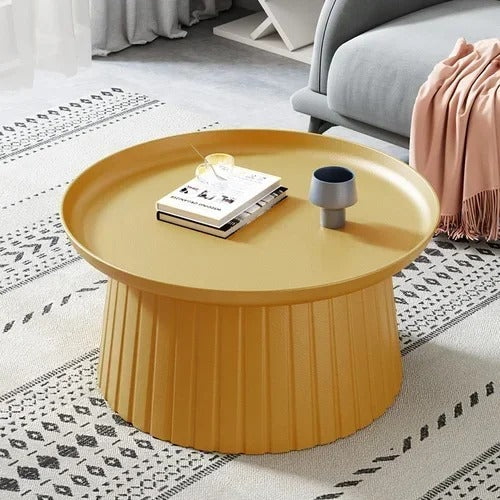 Tables rondes design effet plissé