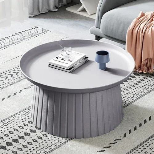 Tables rondes design effet plissé