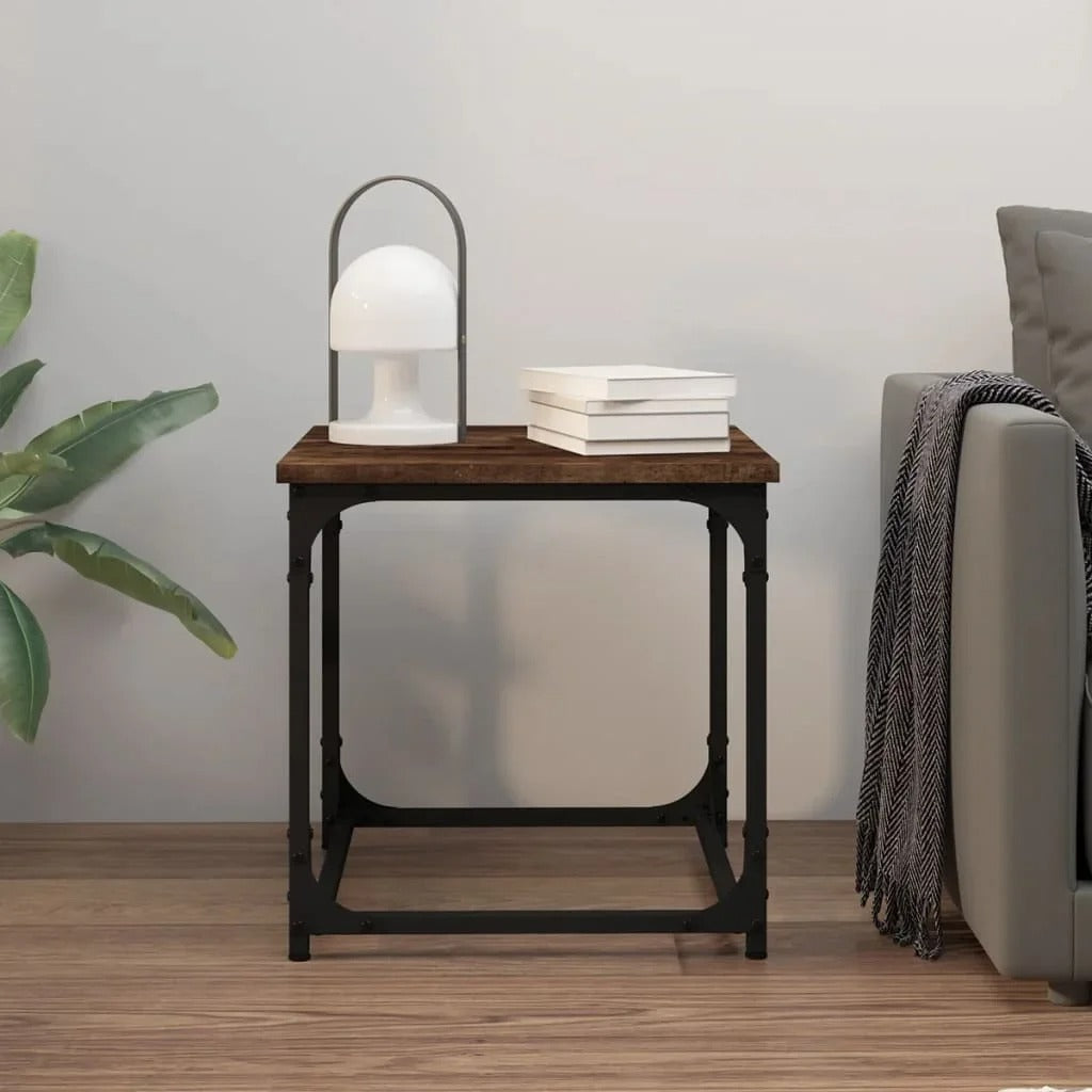 Table d’appoint carrée style industriel
