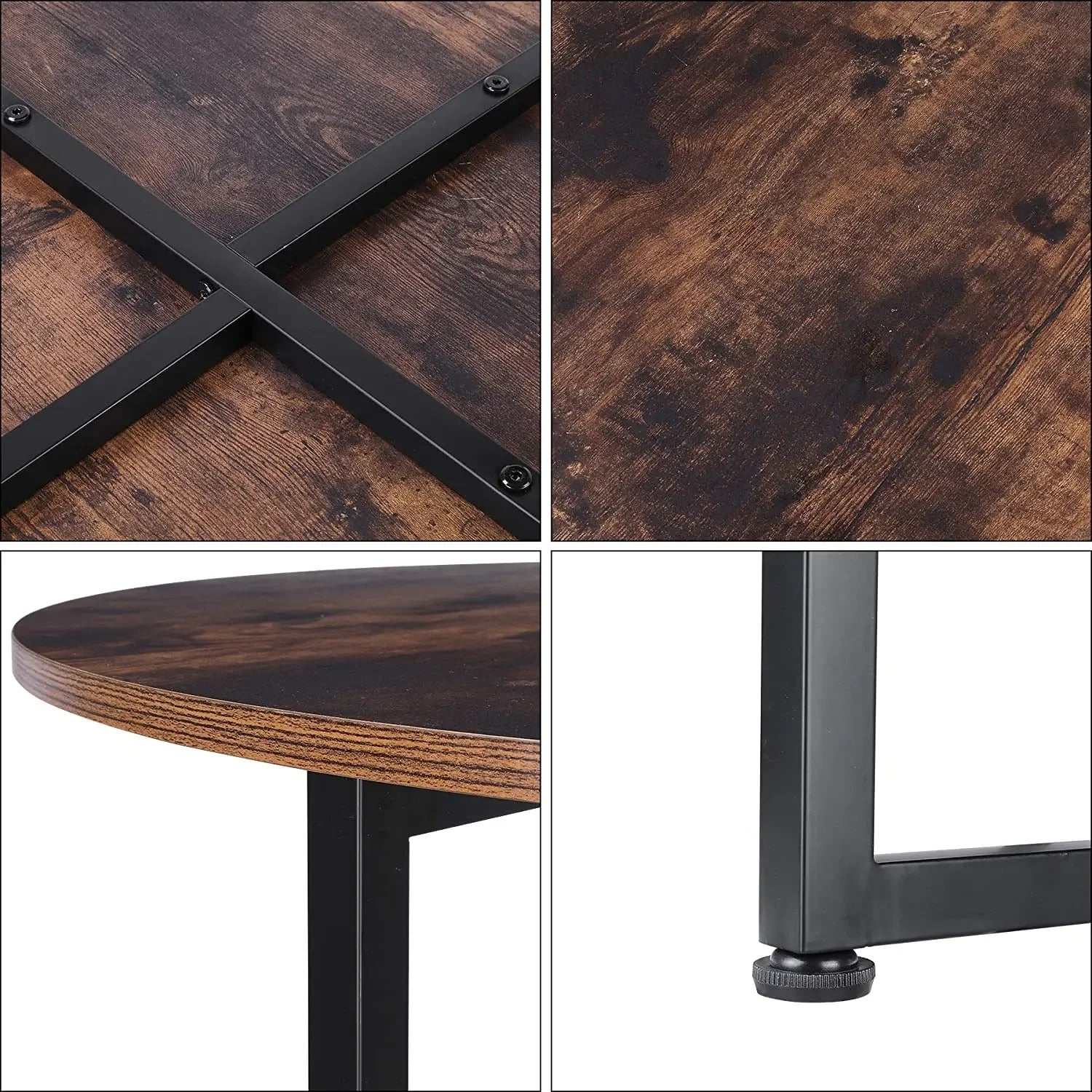 Tables Basses Bois Vintage Métal