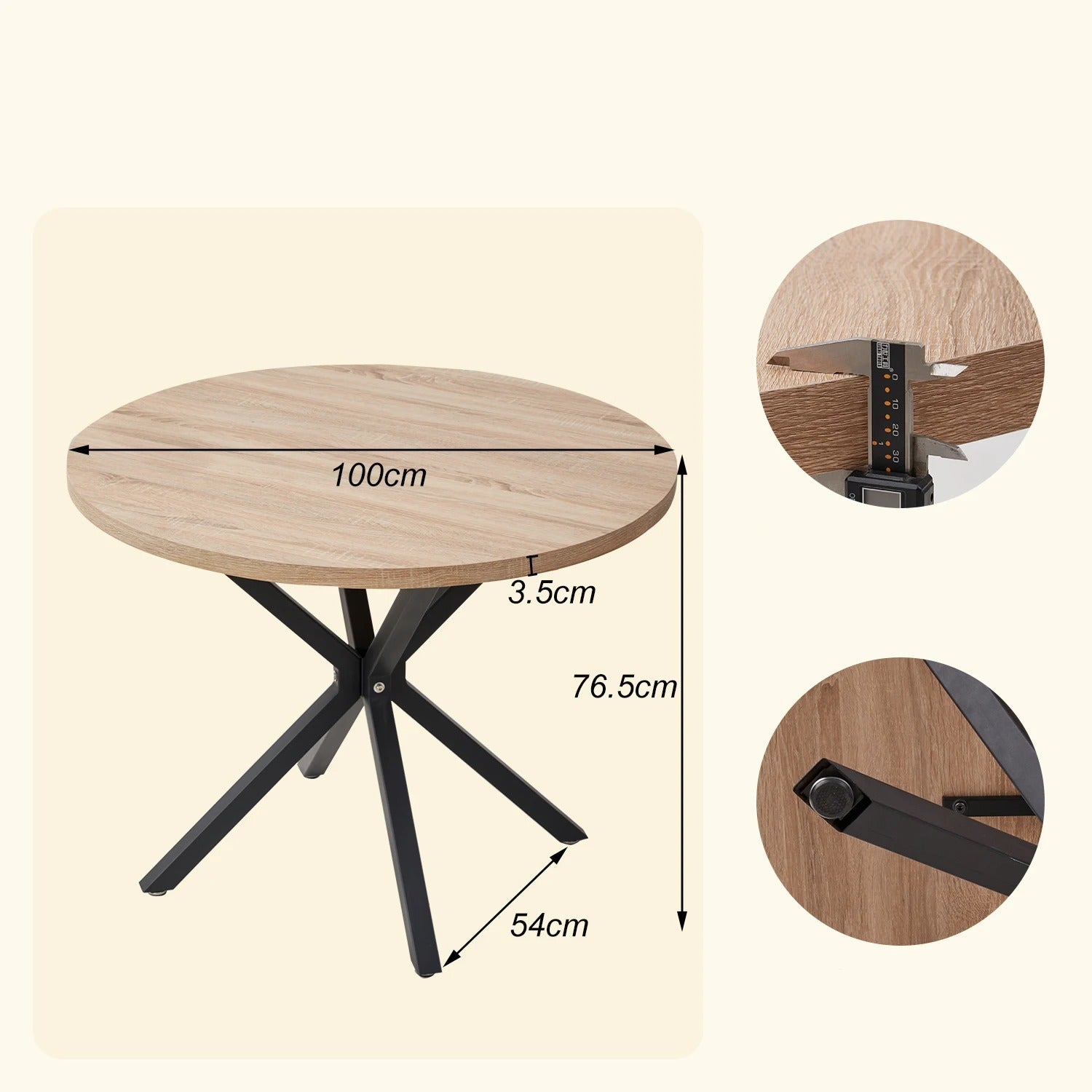 Table Ronde Scandinave 4 Places