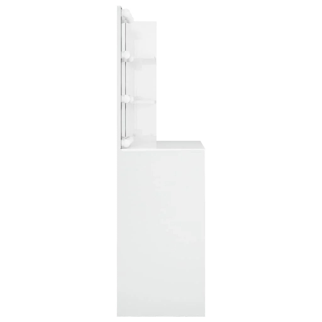Coiffeuse design blanche éclairée