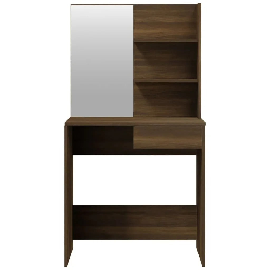Coiffeuse Chêne Moderne avec Miroir