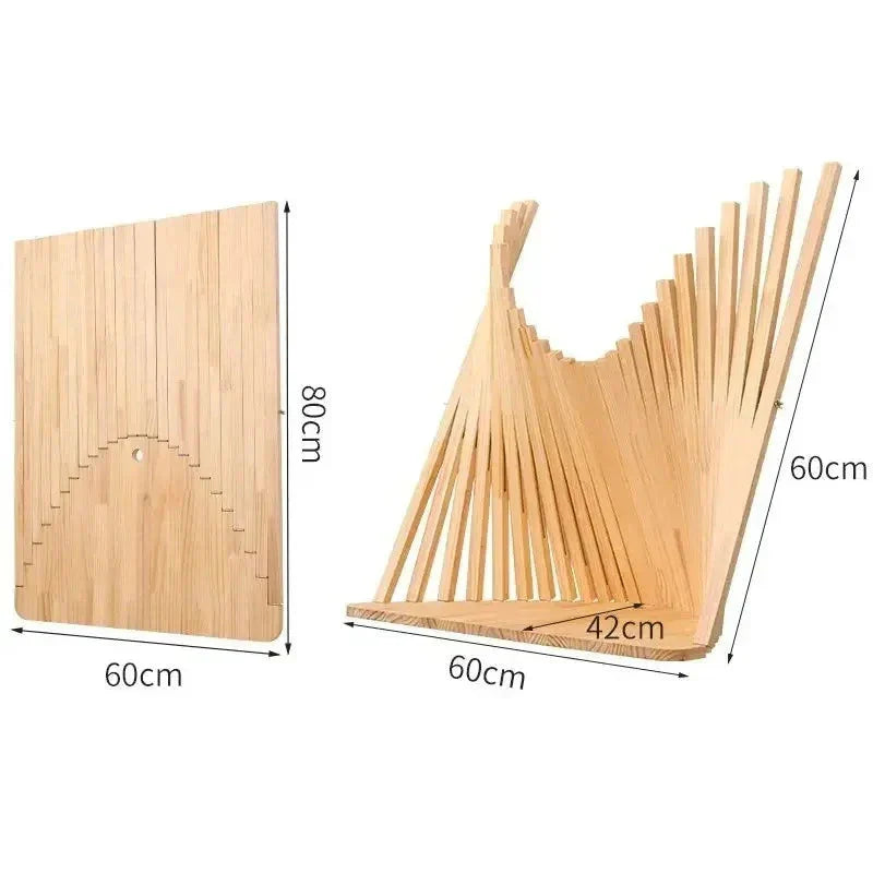 Bureau mural pliable en bois massif ElleVitals
