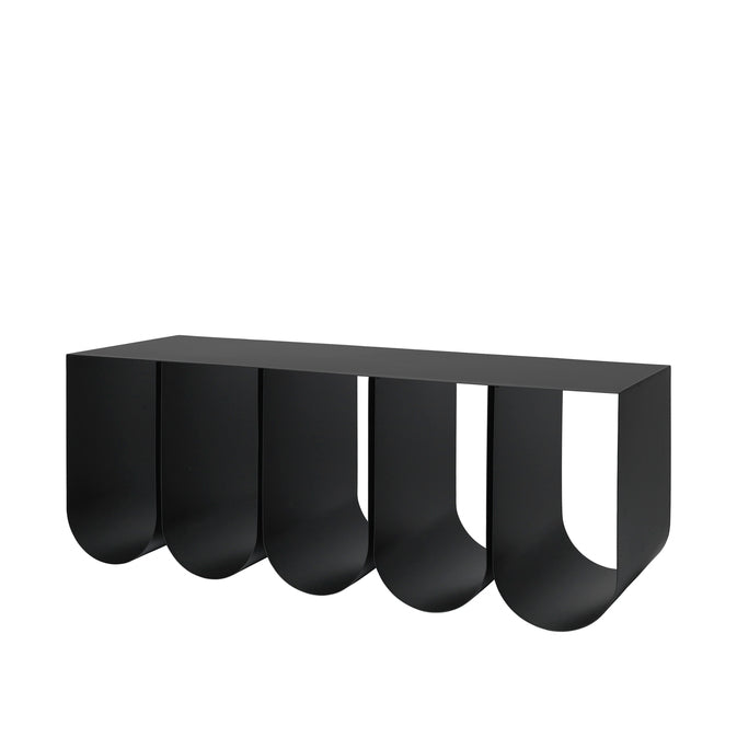 Banc Curved en acier noir
