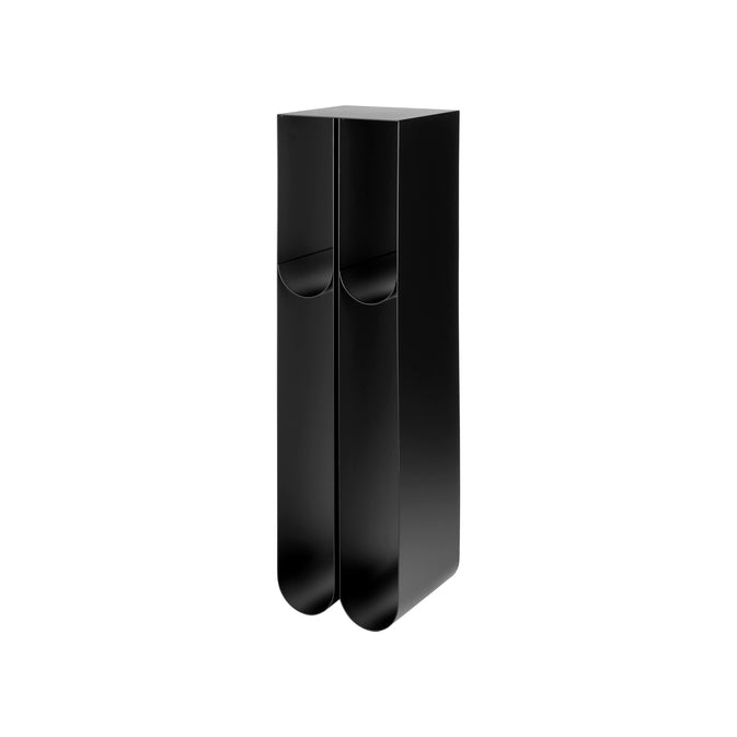 Piédestal Curved en acier noir