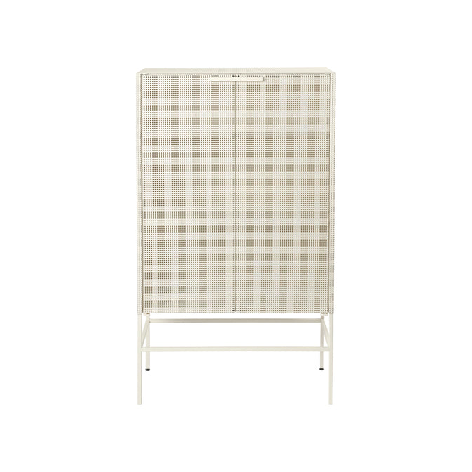 Cabinet Grid en acier beige