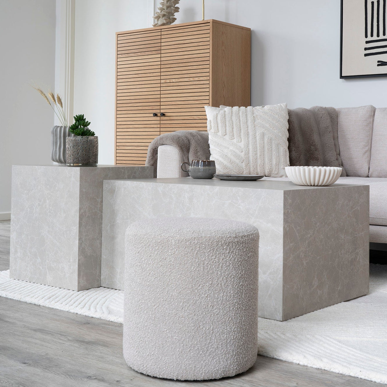 Pouf Ejby Beige
