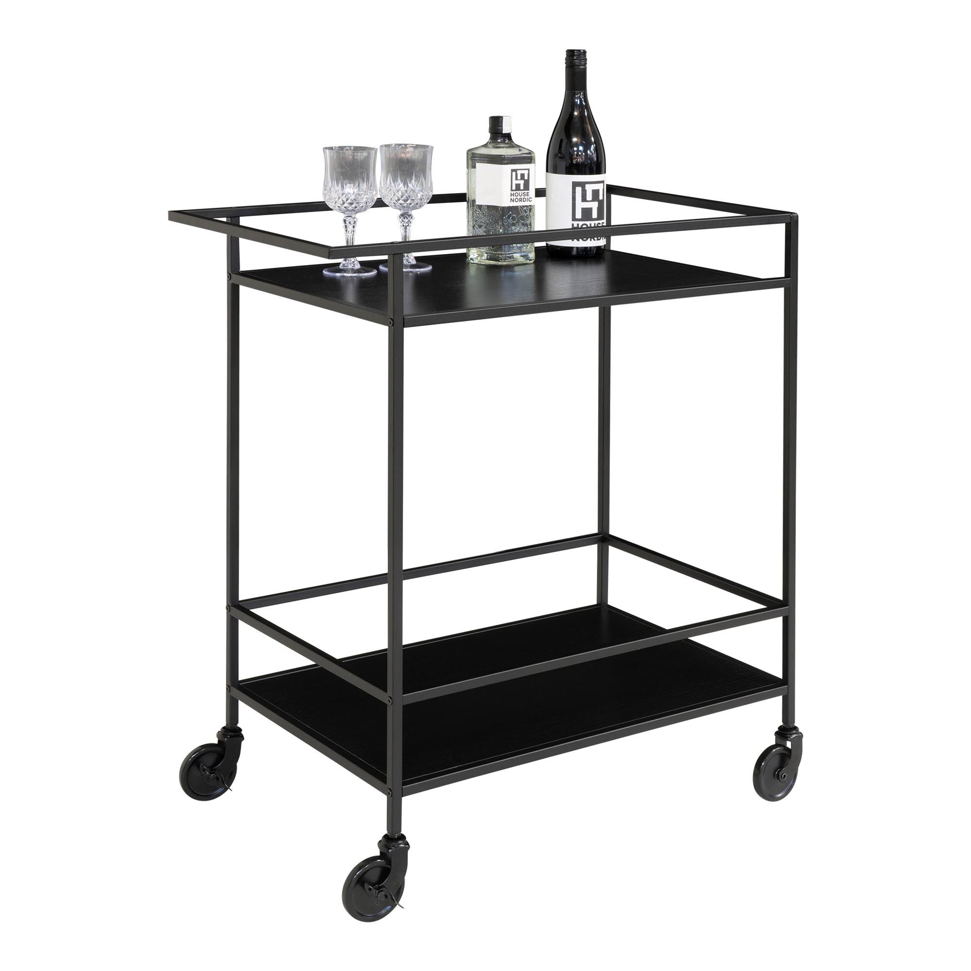 Chariot de bar Vita noir